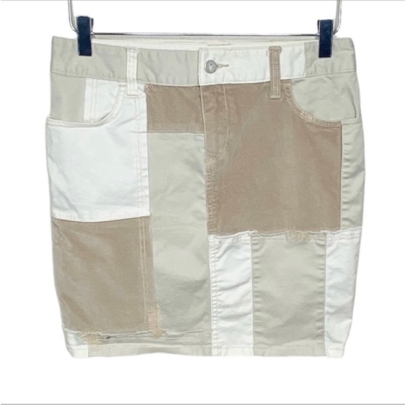 PILCRO AND THE LETTERPRESS - ANTHROPOLOGIE Patchwork Mini Skirt 27 - Picture 1 of 8